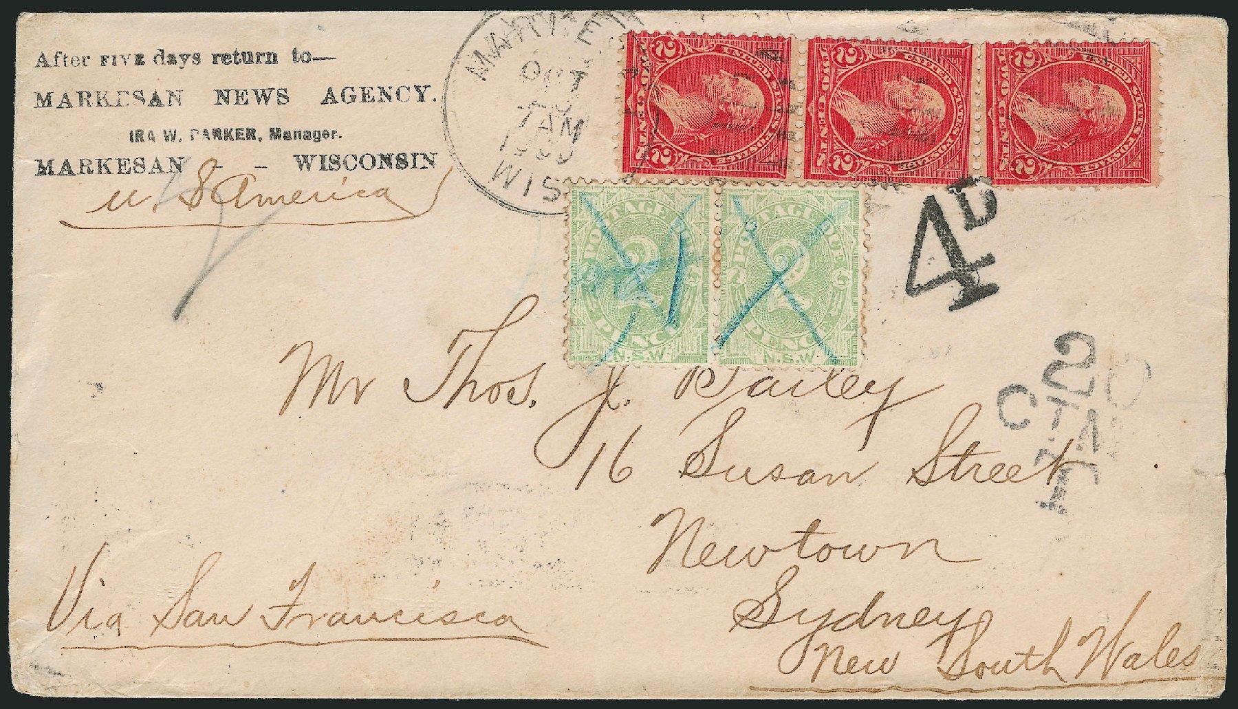 Price of US Stamp Scott Cat. # 279B - 1897 2c Washington. Robert Siegel Auction Galleries, Dec 2009, Sale 977, Lot 584