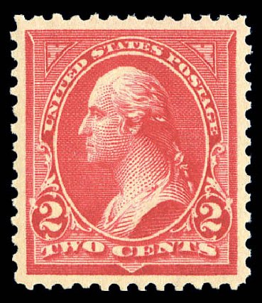 Value of US Stamps Scott Catalog 279B: 1897 2c Washington. Matthew Bennett International, Sep 2010, Sale 333, Lot 3692