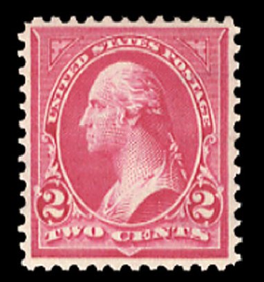 Values of US Stamp Scott Catalogue # 279B - 2c 1897 Washington. Cherrystone Auctions, Nov 2009, Sale 200911, Lot 3102