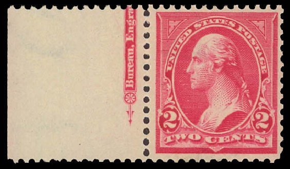 Values of US Stamp Scott Catalogue #279B: 1897 2c Washington. Daniel Kelleher Auctions, Aug 2012, Sale 631, Lot 1002