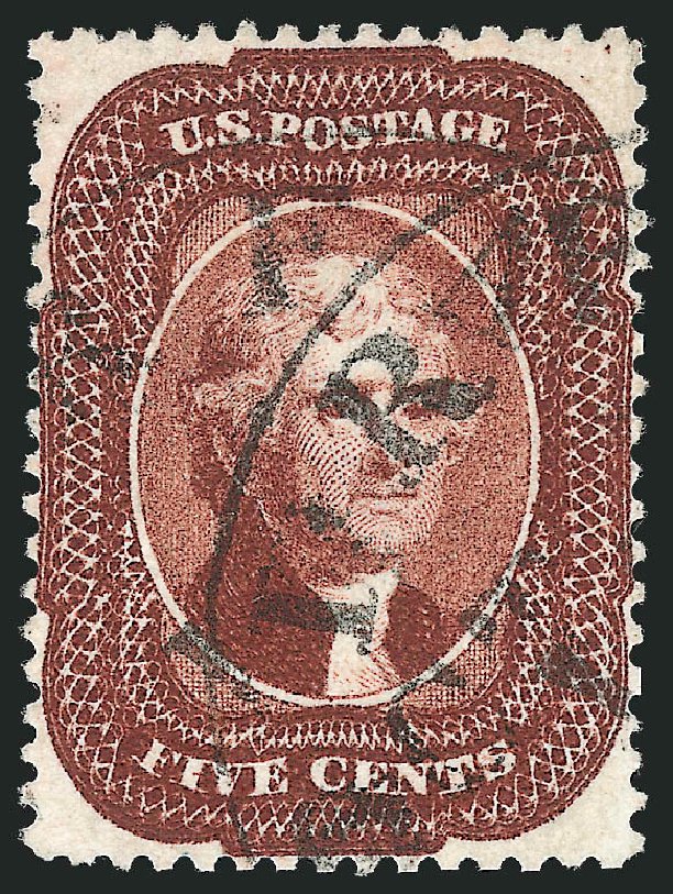 Values of US Stamps Scott Cat. # 28 - 1857 5c Jefferson. Robert Siegel Auction Galleries, Mar 2011, Sale 1007, Lot 2158