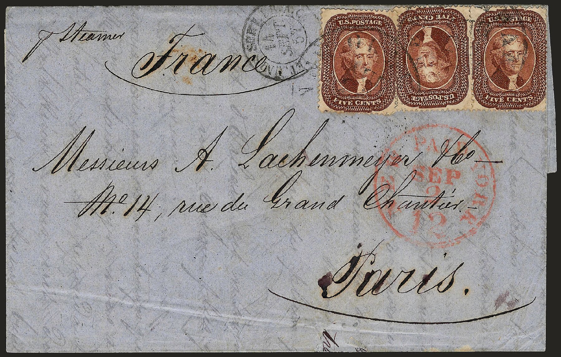 Prices of US Stamps Scott Catalog # 28: 5c 1857 Jefferson. Robert Siegel Auction Galleries, Oct 2008, Sale 963, Lot 348