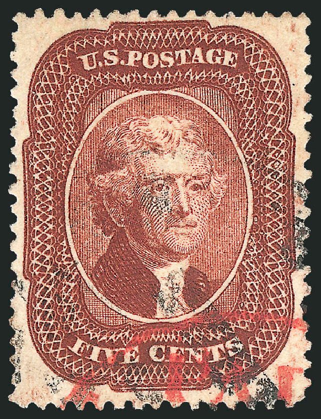 Prices of US Stamp Scott #28: 5c 1857 Jefferson. Robert Siegel Auction Galleries, Jun 2012, Sale 1024, Lot 69