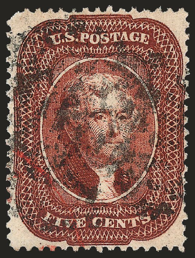 Prices of US Stamp Scott Cat. #28: 1857 5c Jefferson. Robert Siegel Auction Galleries, Jun 2009, Sale 975, Lot 1189