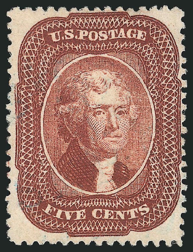 Costs of US Stamps Scott 28 - 5c 1857 Jefferson. Robert Siegel Auction Galleries, Mar 2014, Sale 1067, Lot 941