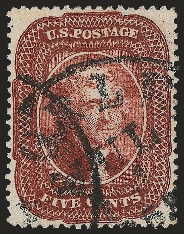 Cost of US Stamp Scott 28 - 1857 5c Jefferson. Robert Siegel Auction Galleries, Jun 2010, Sale 989, Lot 71