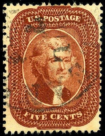 Price of US Stamps Scott 28 - 5c 1857 Jefferson. Matthew Bennett International, May 2008, Sale 327, Lot 34