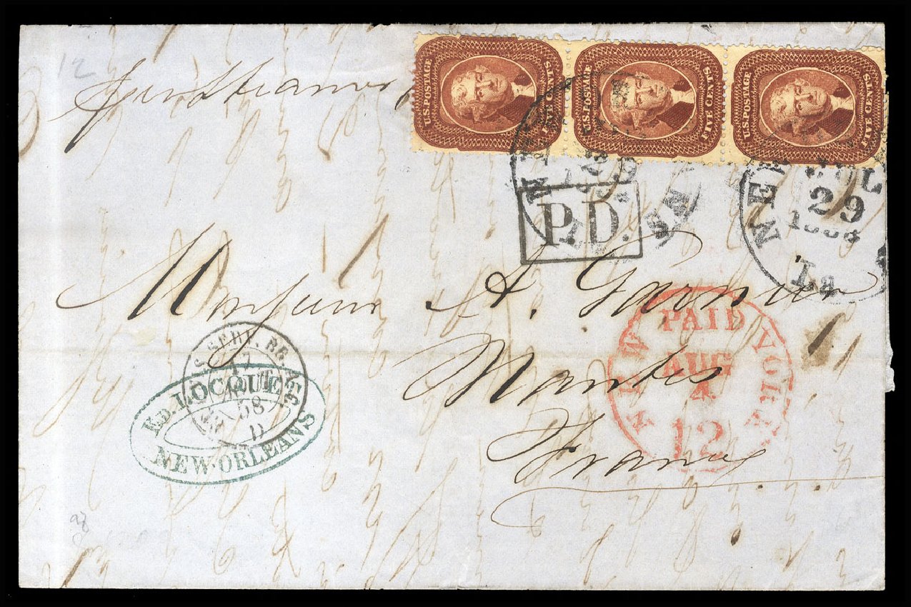 US Stamps Prices Scott Catalogue # 28 - 5c 1857 Jefferson. Cherrystone Auctions, May 2013, Sale 201305, Lot 34