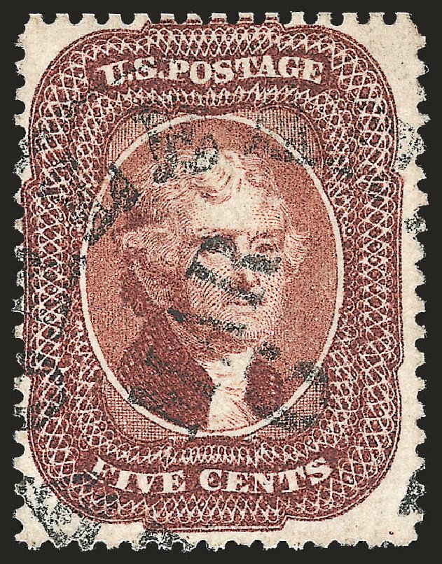 Costs of US Stamp Scott # 28 - 5c 1857 Jefferson. Robert Siegel Auction Galleries, Sep 2009, Sale 976, Lot 1222