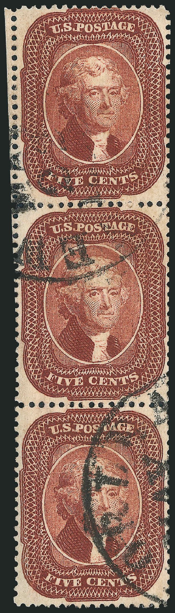 Price of US Stamps Scott Catalogue # 28: 5c 1857 Jefferson. Robert Siegel Auction Galleries, Oct 2010, Sale 997, Lot 5252