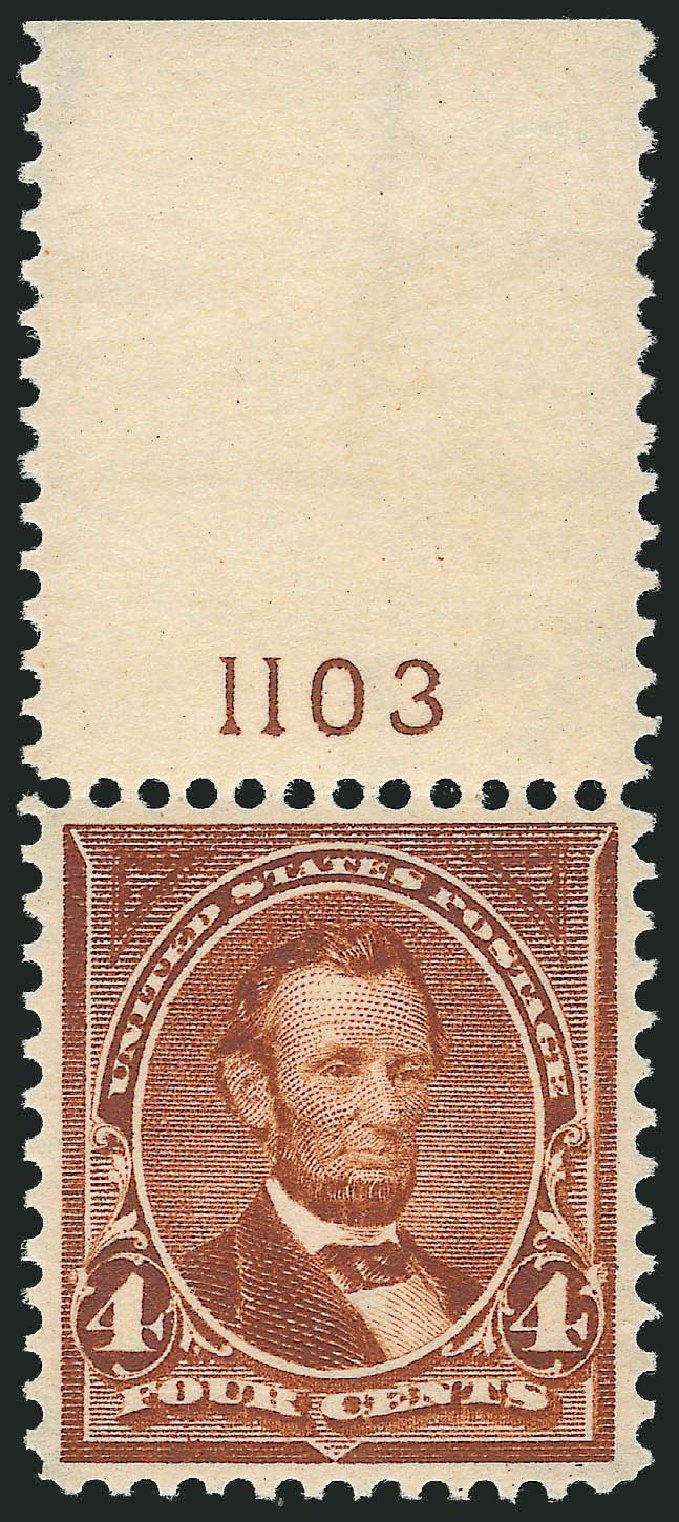 Prices of US Stamps Scott Catalogue 280 - 1898 4c Lincoln. Robert Siegel Auction Galleries, Nov 2013, Sale 1061, Lot 3779