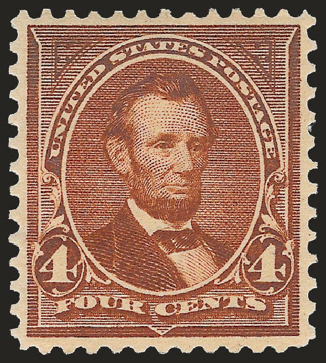 Price of US Stamp Scott Cat. #280 - 4c 1898 Lincoln. Robert Siegel Auction Galleries, Jun 2009, Sale 975, Lot 1601