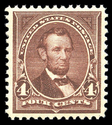 Price of US Stamps Scott 280: 4c 1898 Lincoln. Matthew Bennett International, Sep 2010, Sale 331, Lot 656