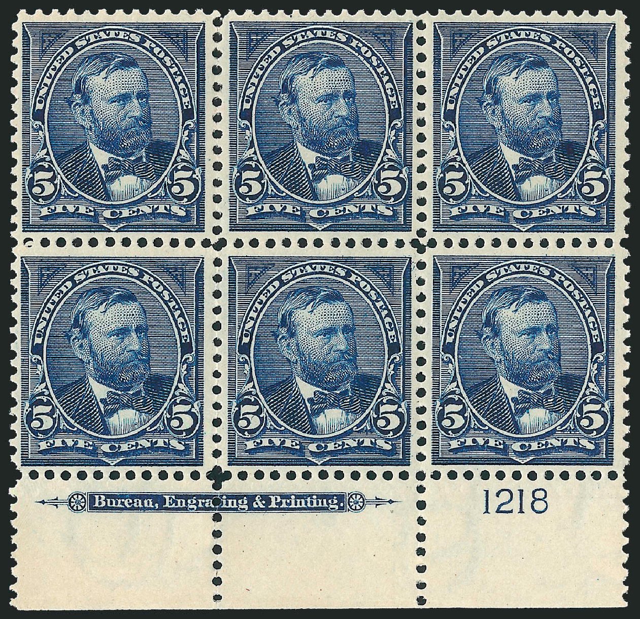 US Stamps Price Scott Cat. #281: 5c 1898 Grant. Robert Siegel Auction Galleries, Dec 2009, Sale 977, Lot 480