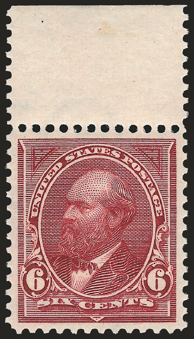 Value of US Stamp Scott 282: 1898 6c Garfield. Robert Siegel Auction Galleries, Dec 2008, Sale 967, Lot 4457