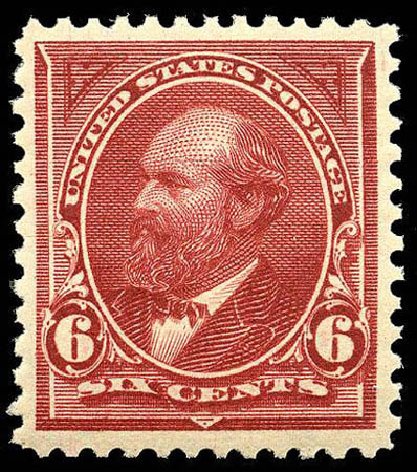 Costs of US Stamp Scott Catalogue # 282 - 1898 6c Garfield. Matthew Bennett International, Apr 2008, Sale 326, Lot 271
