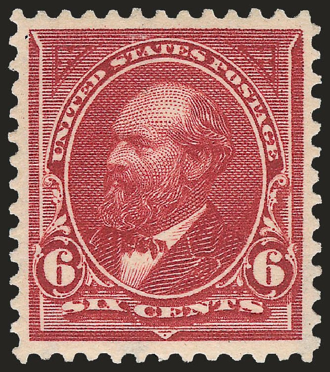 US Stamps Value Scott Cat. #282: 1898 6c Garfield. Robert Siegel Auction Galleries, Jun 2009, Sale 975, Lot 1605