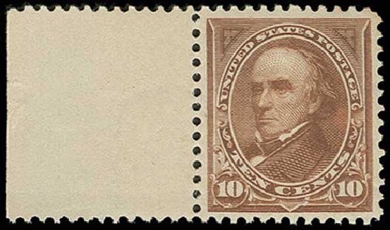 US Stamps Values Scott 282C - 1898 10c Webster. H.R. Harmer, Jun 2013, Sale 3003, Lot 1178