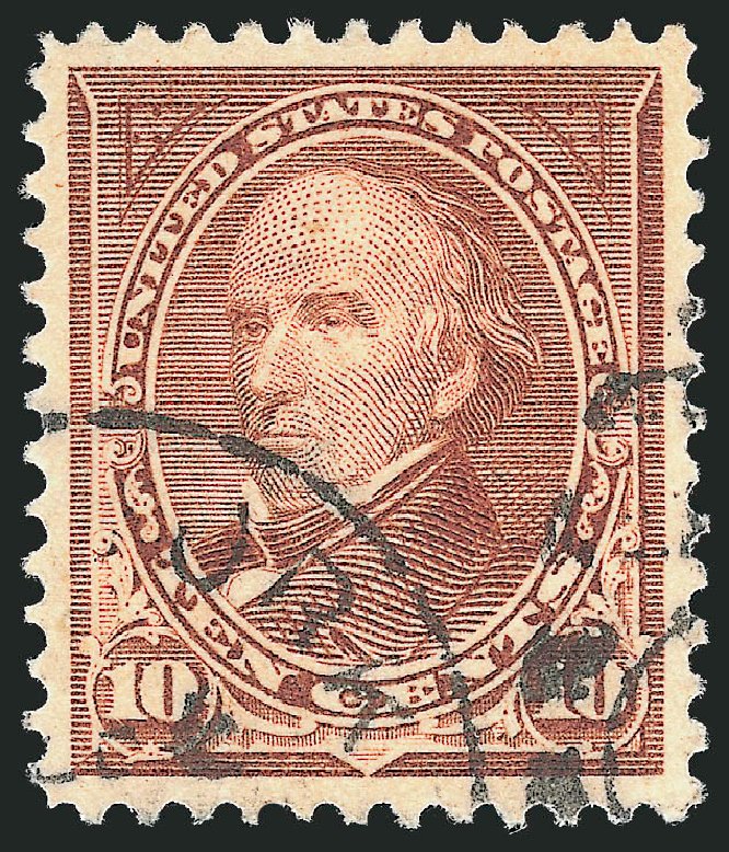 Cost of US Stamps Scott #282C - 1898 10c Webster. Robert Siegel Auction Galleries, Sep 2012, Sale 1027, Lot 159