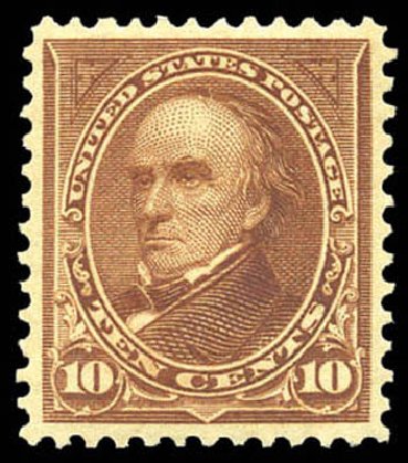 Costs of US Stamp Scott Cat. # 282C: 10c 1898 Webster. Matthew Bennett International, Mar 2011, Sale 337, Lot 2730