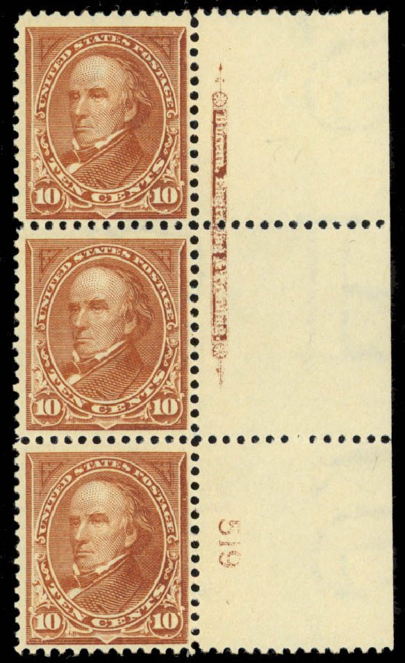 Prices of US Stamps Scott 282C - 10c 1898 Webster. Daniel Kelleher Auctions, Mar 2013, Sale 635, Lot 400