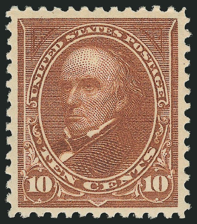 Price of US Stamp Scott Catalogue #282C: 1898 10c Webster. Robert Siegel Auction Galleries, Nov 2013, Sale 1057, Lot 870