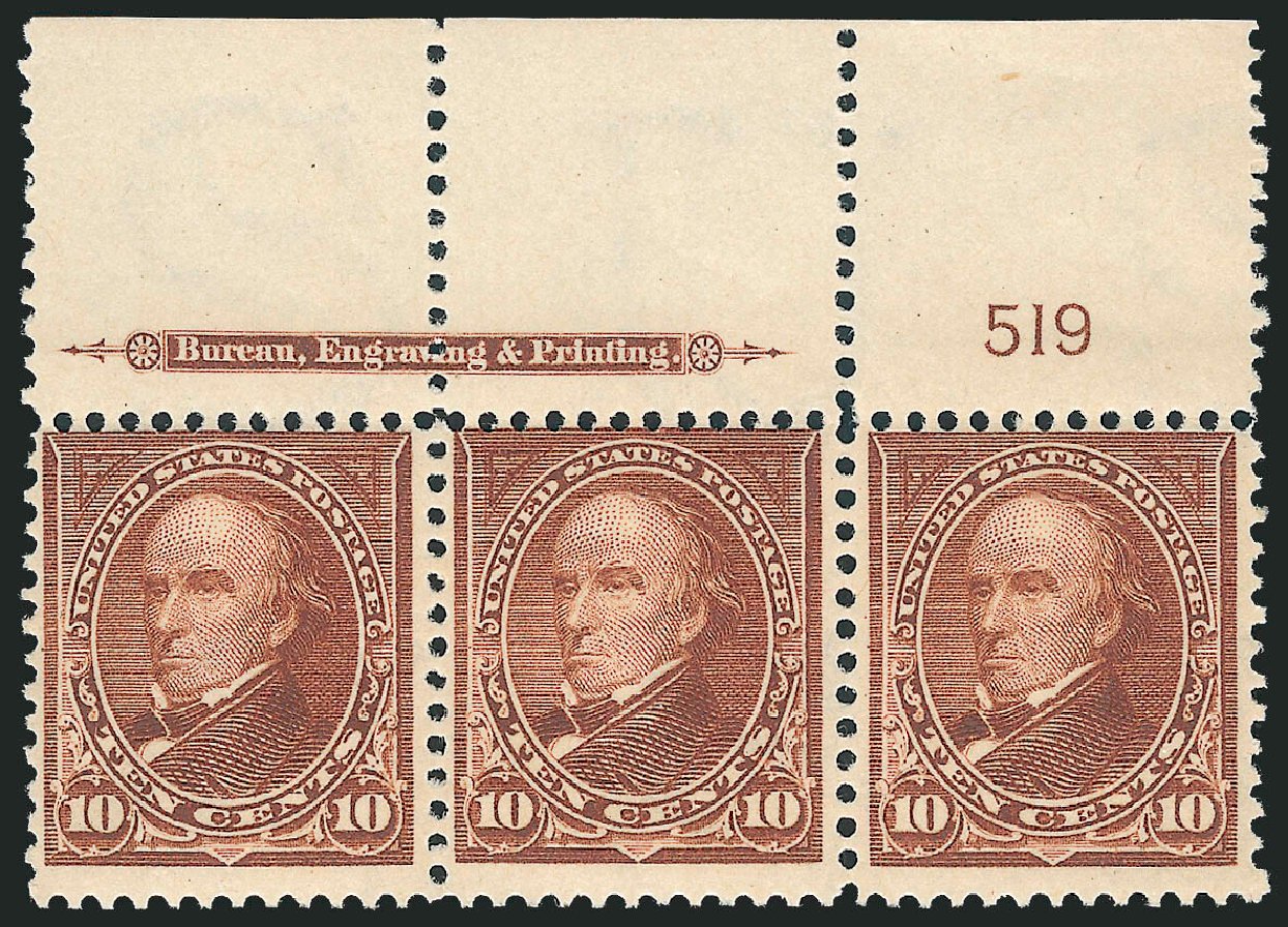 Values of US Stamps Scott Cat. #282C - 10c 1898 Webster. Robert Siegel Auction Galleries, Dec 2011, Sale 1017, Lot 704