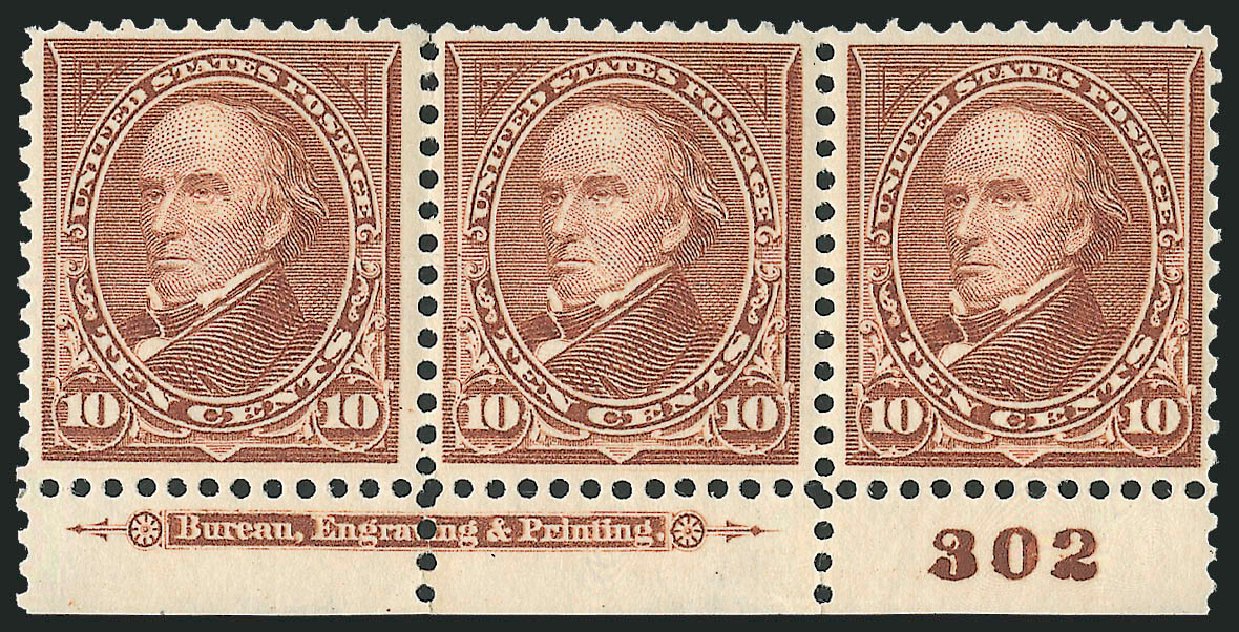 Value of US Stamp Scott Catalog #282C - 1898 10c Webster. Robert Siegel Auction Galleries, Dec 2009, Sale 977, Lot 483