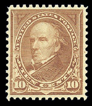Cost of US Stamps Scott Cat. 282C - 10c 1898 Webster. Matthew Bennett International, Sep 2010, Sale 333, Lot 3696