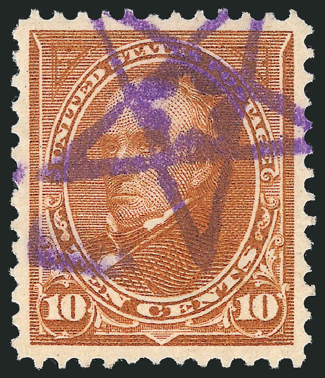 US Stamps Price Scott Cat. # 283 - 1898 10c Webster. Robert Siegel Auction Galleries, Oct 2012, Sale 1032, Lot 3407