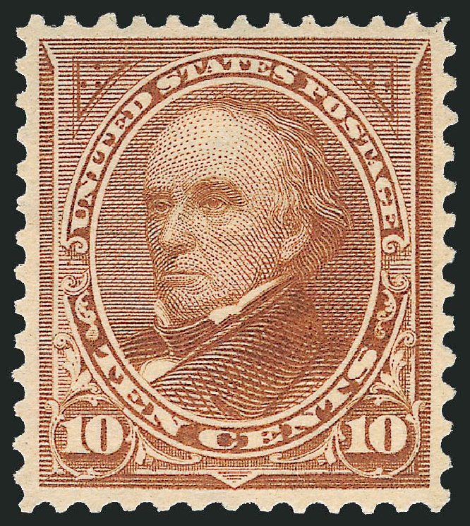 US Stamp Value Scott Catalog 283 - 10c 1898 Webster. Robert Siegel Auction Galleries, Mar 2011, Sale 1007, Lot 2528