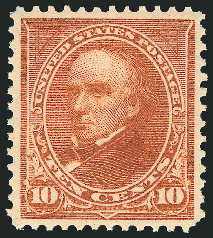 Prices of US Stamps Scott Catalog 283 - 1898 10c Webster. Robert Siegel Auction Galleries, Oct 2012, Sale 1033, Lot 4159