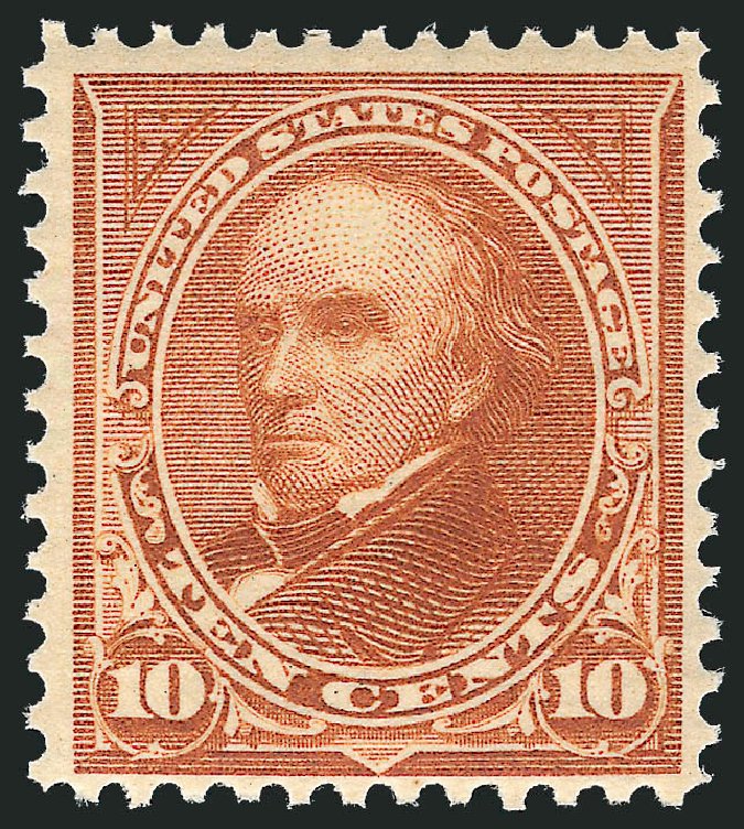 US Stamp Price Scott Cat. #283: 1898 10c Webster. Robert Siegel Auction Galleries, Mar 2011, Sale 1007, Lot 2530