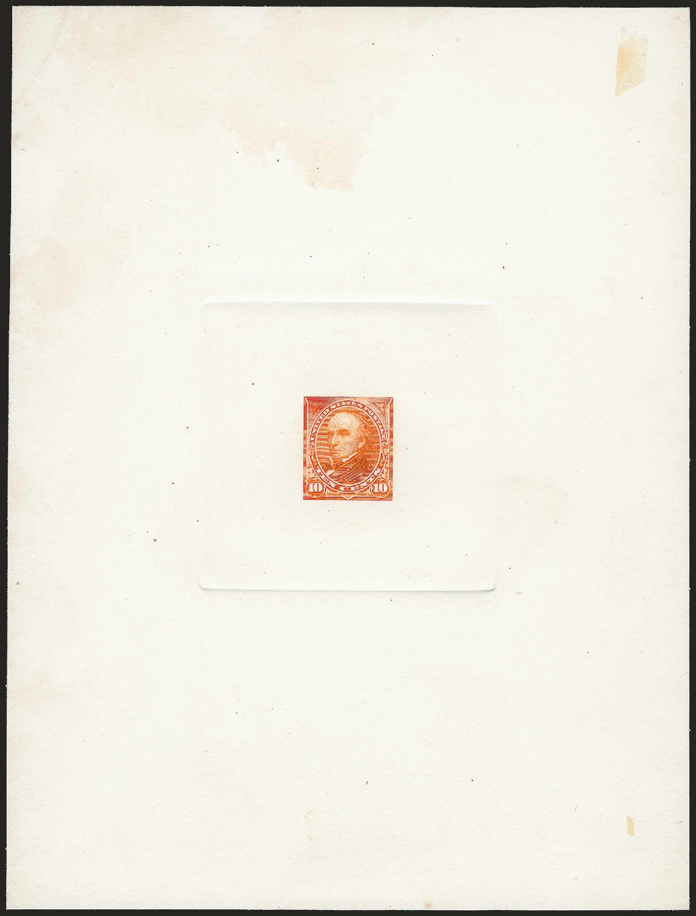 US Stamps Values Scott Cat. #283 - 1898 10c Webster. Robert Siegel Auction Galleries, Dec 2009, Sale 977, Lot 190