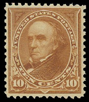 Costs of US Stamp Scott Catalog 283: 10c 1898 Webster. Daniel Kelleher Auctions, Jun 2012, Sale 630, Lot 1651