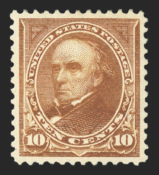 Prices of US Stamps Scott Catalog 283 - 1898 10c Webster. Spink Shreves Galleries, Nov 2012, Sale 141, Lot 121