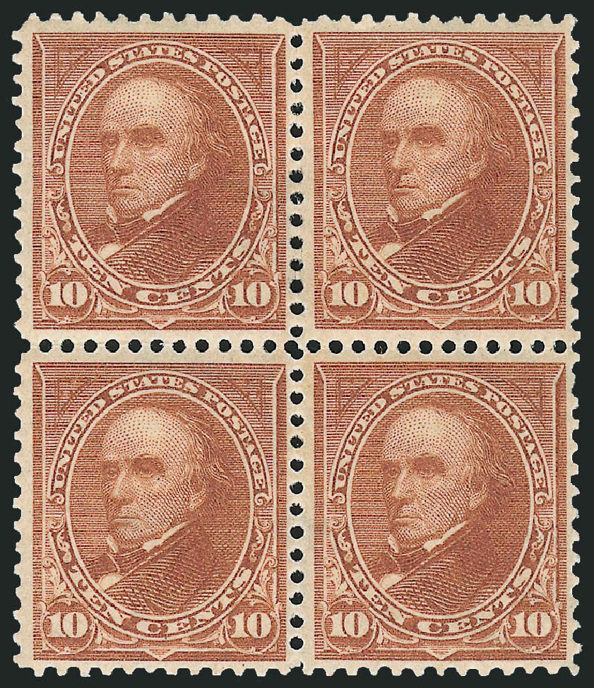 Costs of US Stamp Scott Catalog # 283: 1898 10c Webster. Robert Siegel Auction Galleries, Feb 2010, Sale 983, Lot 175