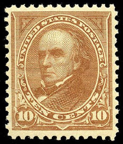 Price of US Stamps Scott Cat. #283 - 1898 10c Webster. Matthew Bennett International, Apr 2008, Sale 326, Lot 272