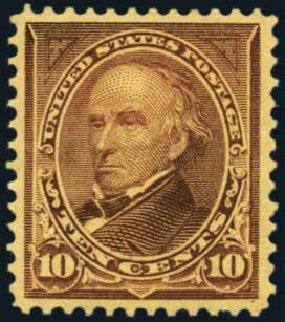 US Stamp Values Scott Cat. # 283 - 1898 10c Webster. Harmer-Schau Auction Galleries, Aug 2012, Sale 94, Lot 1406