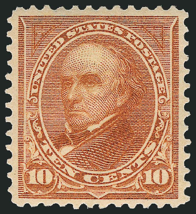 Cost of US Stamp Scott Catalogue #283 - 1898 10c Webster. Robert Siegel Auction Galleries, Mar 2012, Sale 1019, Lot 616