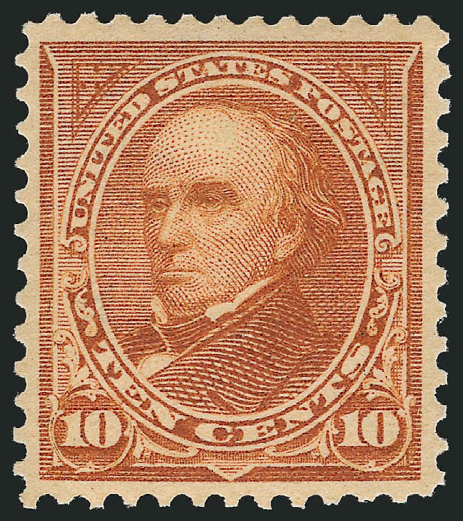 Prices of US Stamps Scott Cat. #283 - 1898 10c Webster. Robert Siegel Auction Galleries, Feb 2010, Sale 983, Lot 176