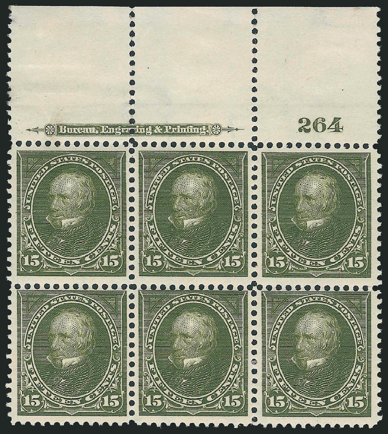 Value of US Stamp Scott 284: 1898 15c Clay. Robert Siegel Auction Galleries, Dec 2010, Sale 1000, Lot 1149