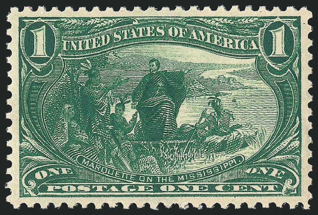 US Stamps Price Scott #285: 1898 1c Trans Mississippi Exposition. Robert Siegel Auction Galleries, Feb 2010, Sale 983, Lot 178