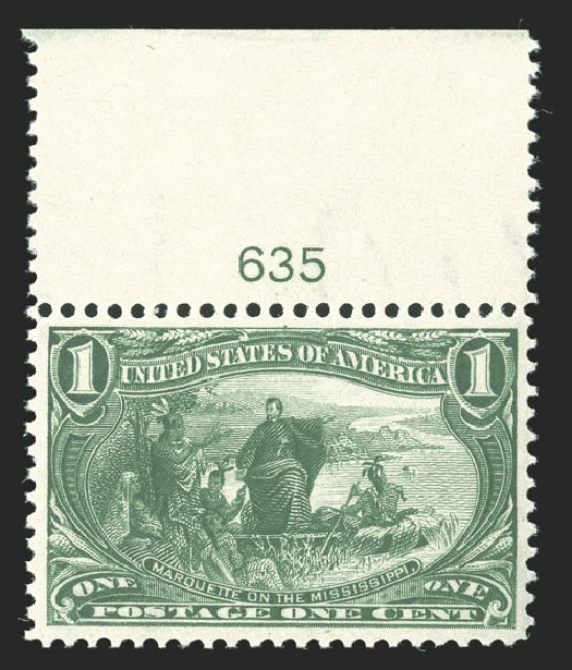 Value of US Stamp Scott Catalogue 285: 1c 1898 Trans Mississippi Exposition. Spink Shreves Galleries, Jul 2012, Sale 140, Lot 198
