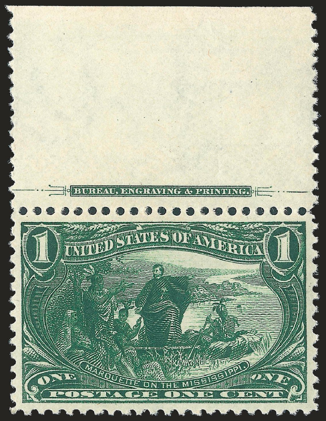 Values of US Stamps Scott Catalogue #285 - 1898 1c Trans Mississippi Exposition. Robert Siegel Auction Galleries, Dec 2009, Sale 982, Lot 5639