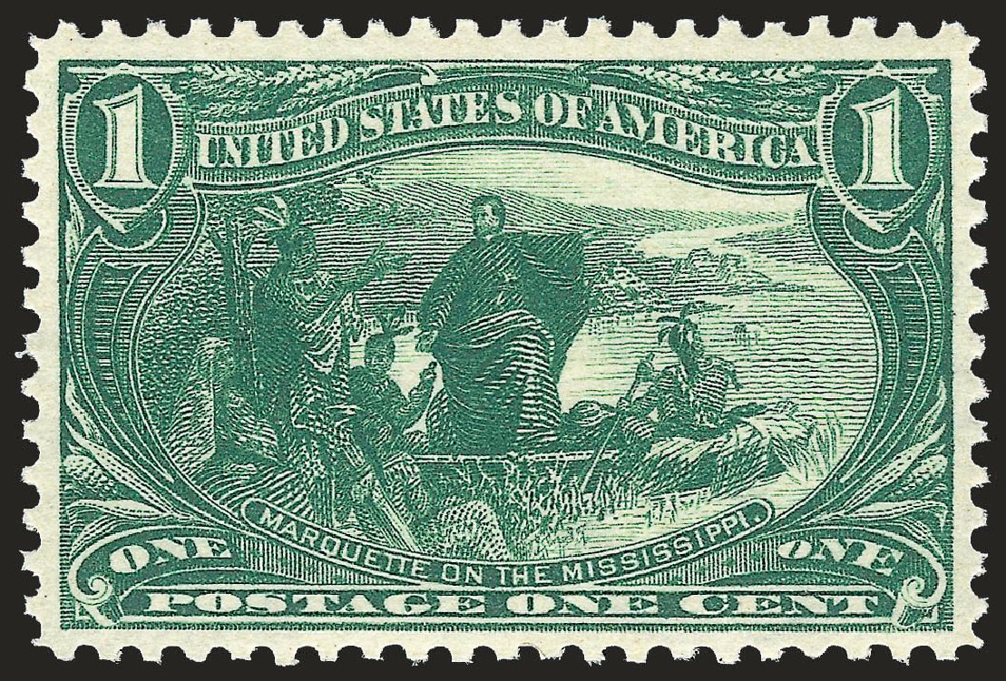 Price of US Stamps Scott Catalog # 285 - 1c 1898 Trans Mississippi Exposition. Robert Siegel Auction Galleries, Apr 2010, Sale 984, Lot 699