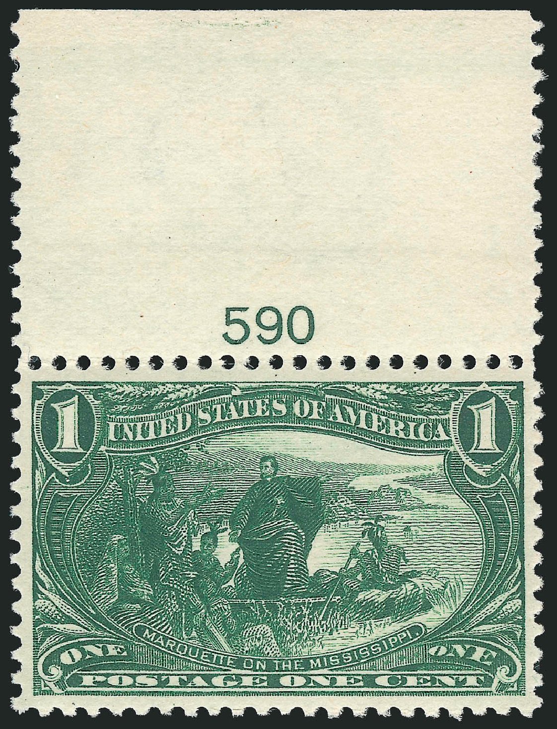 Price of US Stamps Scott Catalogue 285: 1898 1c Trans Mississippi Exposition. Robert Siegel Auction Galleries, Dec 2009, Sale 982, Lot 5640