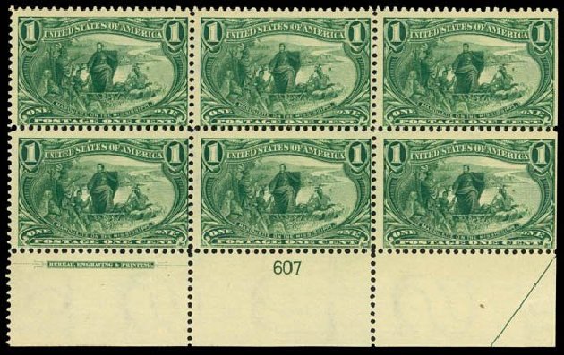 Value of US Stamps Scott Catalog # 285: 1c 1898 Trans Mississippi Exposition. Daniel Kelleher Auctions, Apr 2013, Sale 636, Lot 231