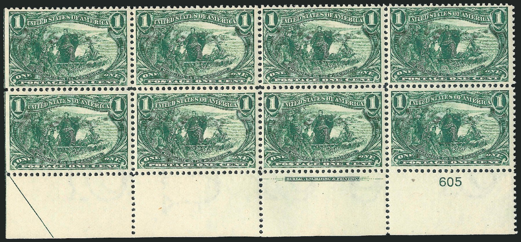 Values of US Stamps Scott 285: 1c 1898 Trans Mississippi Exposition. Robert Siegel Auction Galleries, Jul 2013, Sale 1050, Lot 421