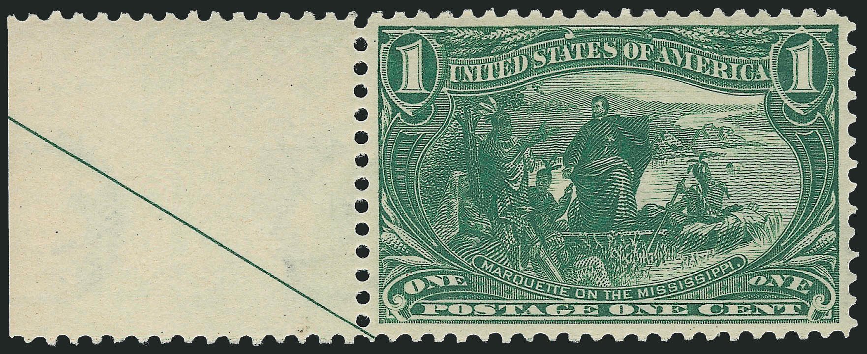 US Stamp Prices Scott Cat. #285 - 1c 1898 Trans Mississippi Exposition. Robert Siegel Auction Galleries, Jun 2009, Sale 975, Lot 1611